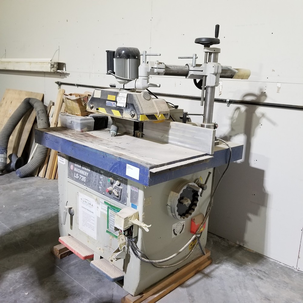 Used Accutek Ls 735 Shaper With Cantek Power Feeder 722 18