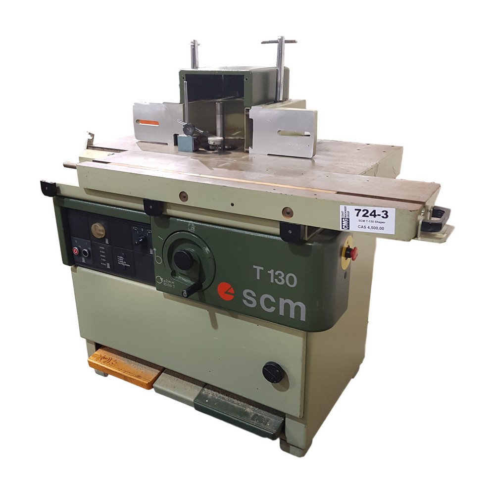 Used SCM T130 Sliding Table Shaper 7243 Coast Machinery Group