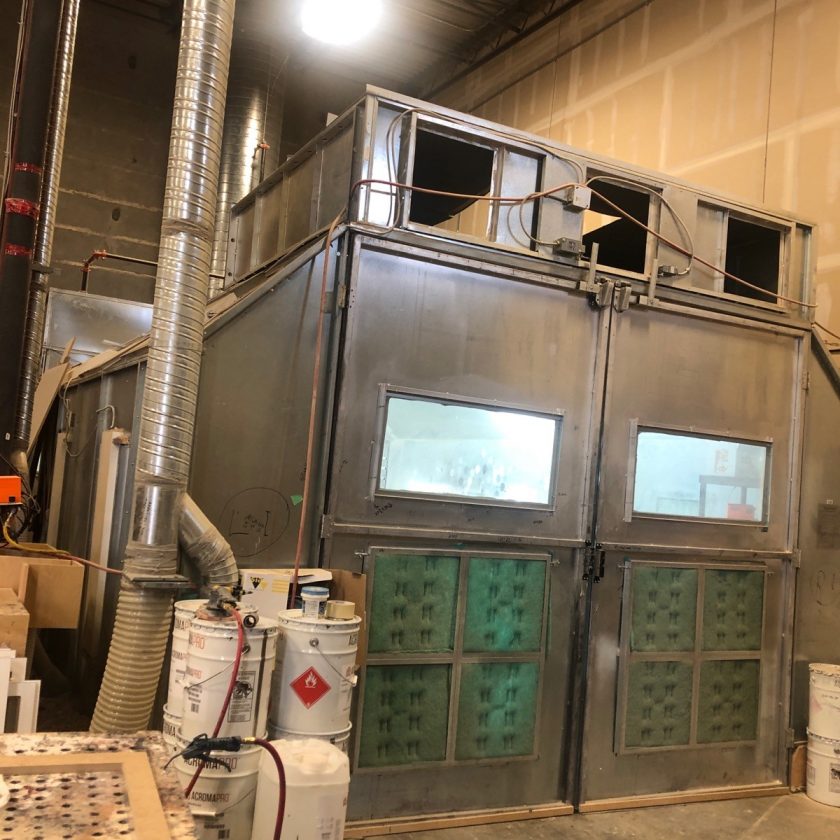 Paint Booth Fire Suppression System Used Paint Booth Closed c/w fire suppression system – Coast Machinery Group