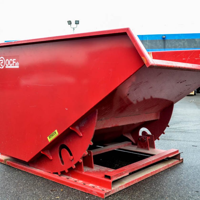 Used OCFab Self Dumping Forklift Hopper Coast Machinery Group