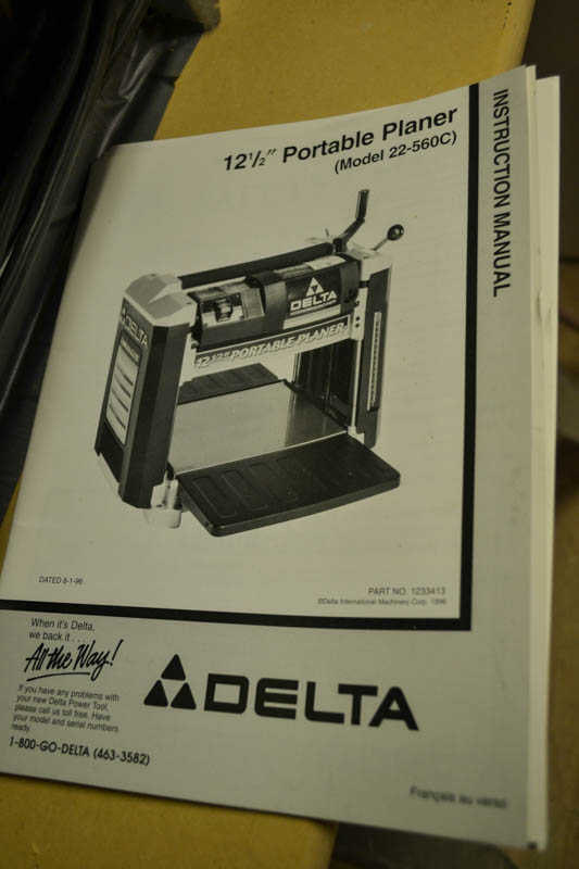 Used DELTA 22560 121/2Inch Portable Planer Coast Machinery Group