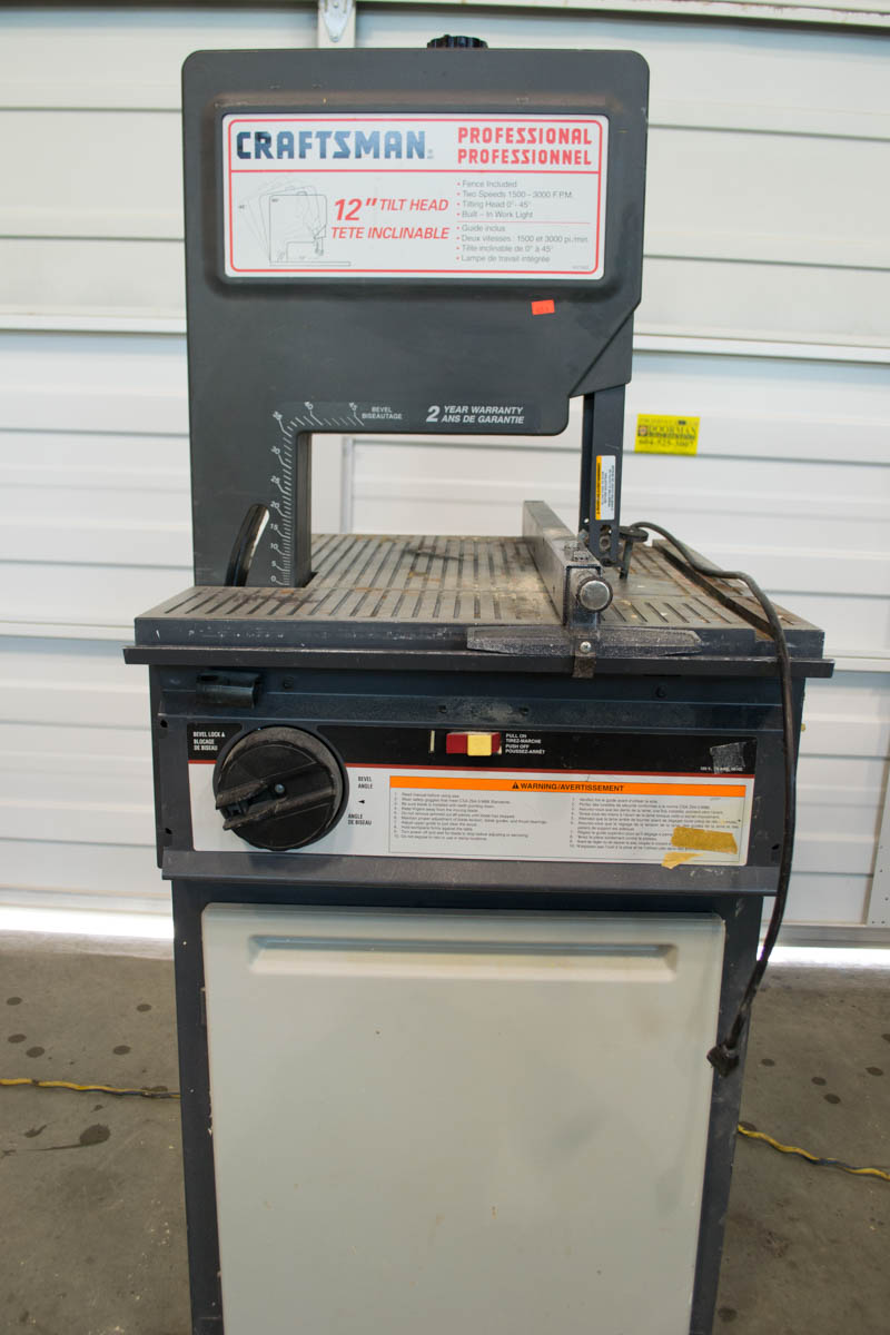Used Craftsman 12" Tilt Head Band Saw Coast Machinery Group
