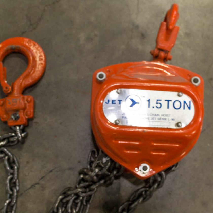 Used Jet L90 1.5 ton Chain Hoist Coast Machinery Group