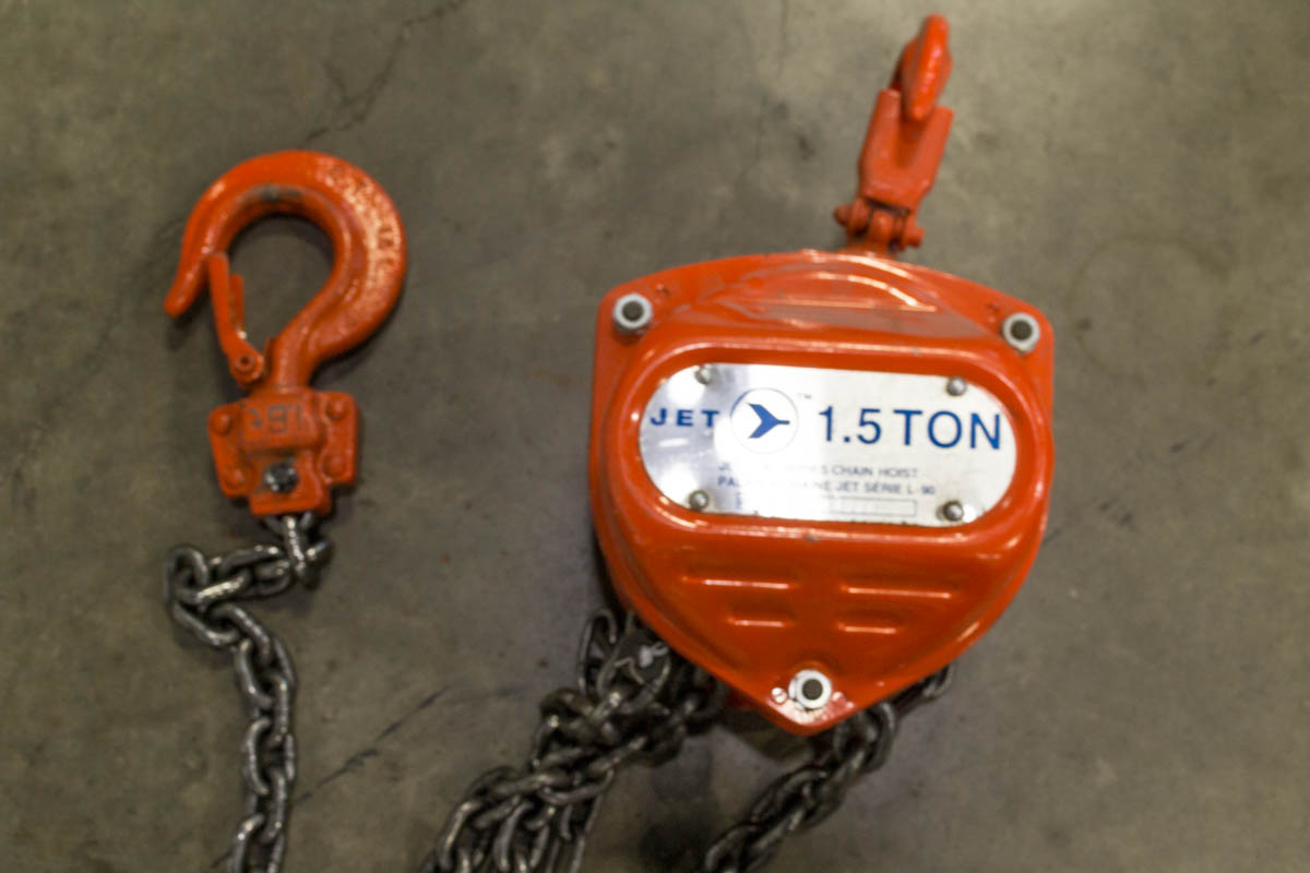 Used Jet L90 1.5 ton Chain Hoist Coast Machinery Group