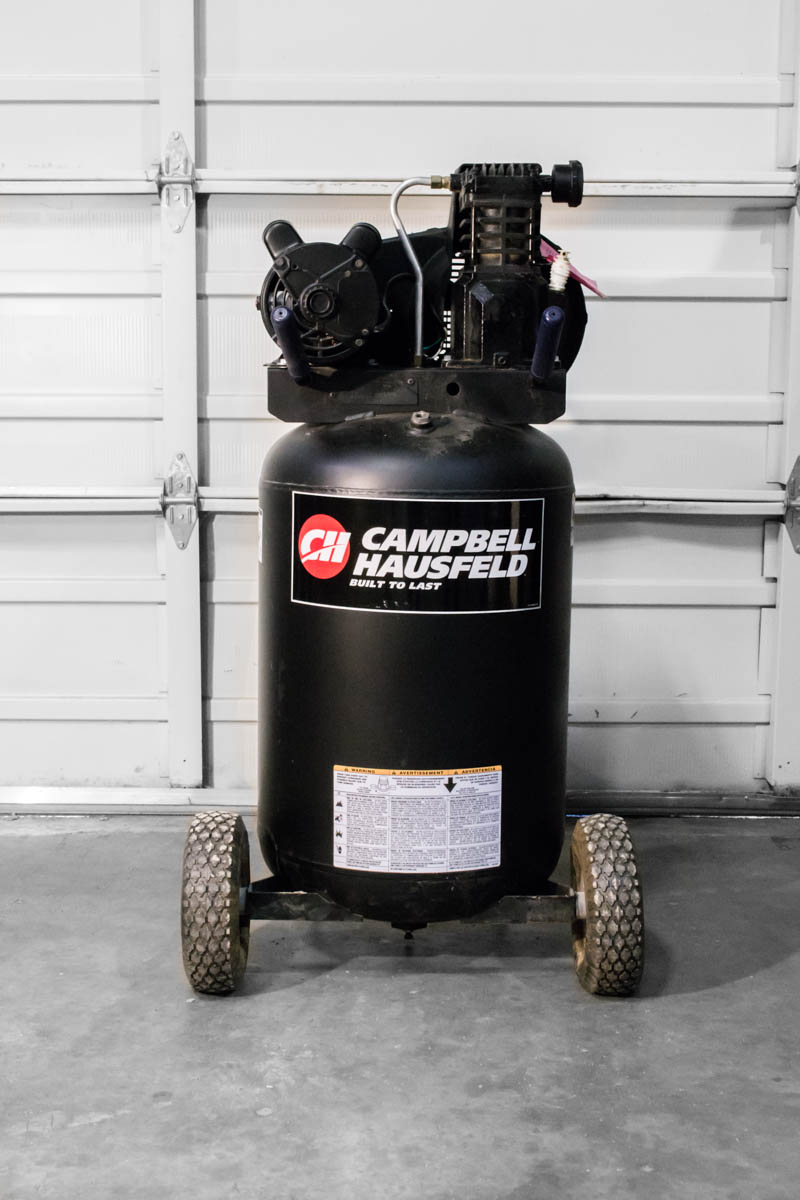 Used Campbell Hausfeld VT638900RB 2.0 HP 30 Gallon OilLube Vertical Air Compressor Coast