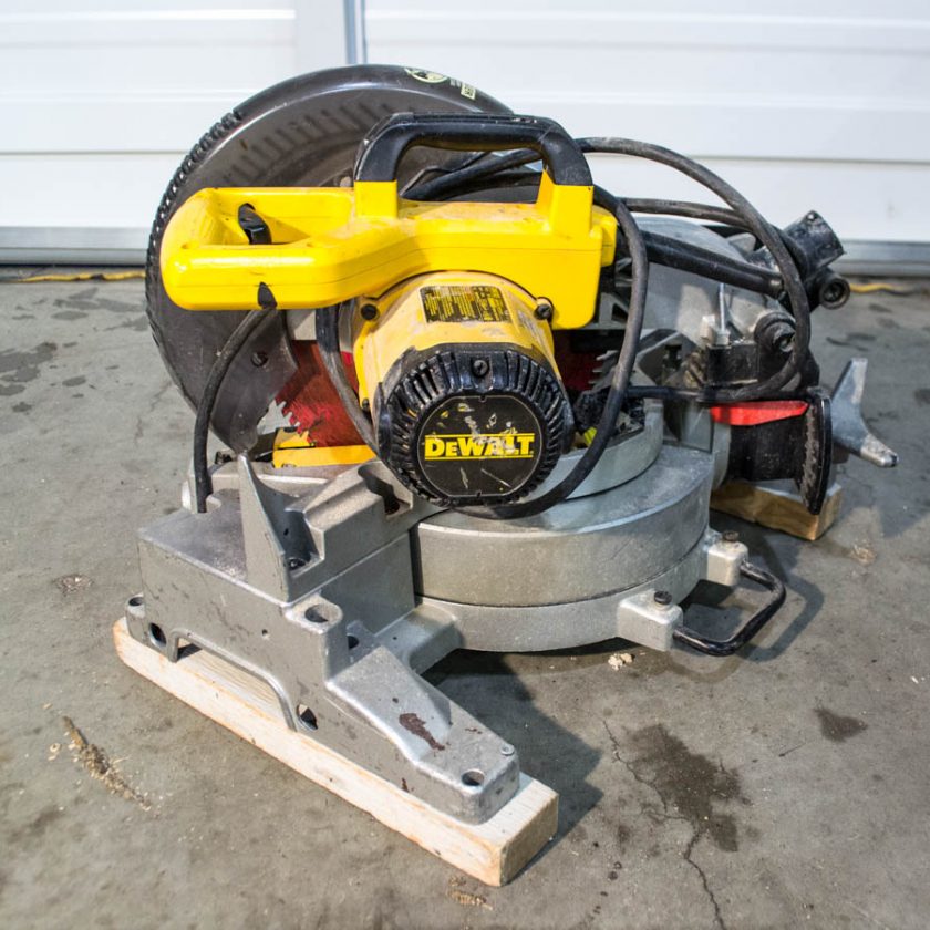 Used Dewalt 10" DW703 Heavy Duty Single Bevel Miter Saw Coast