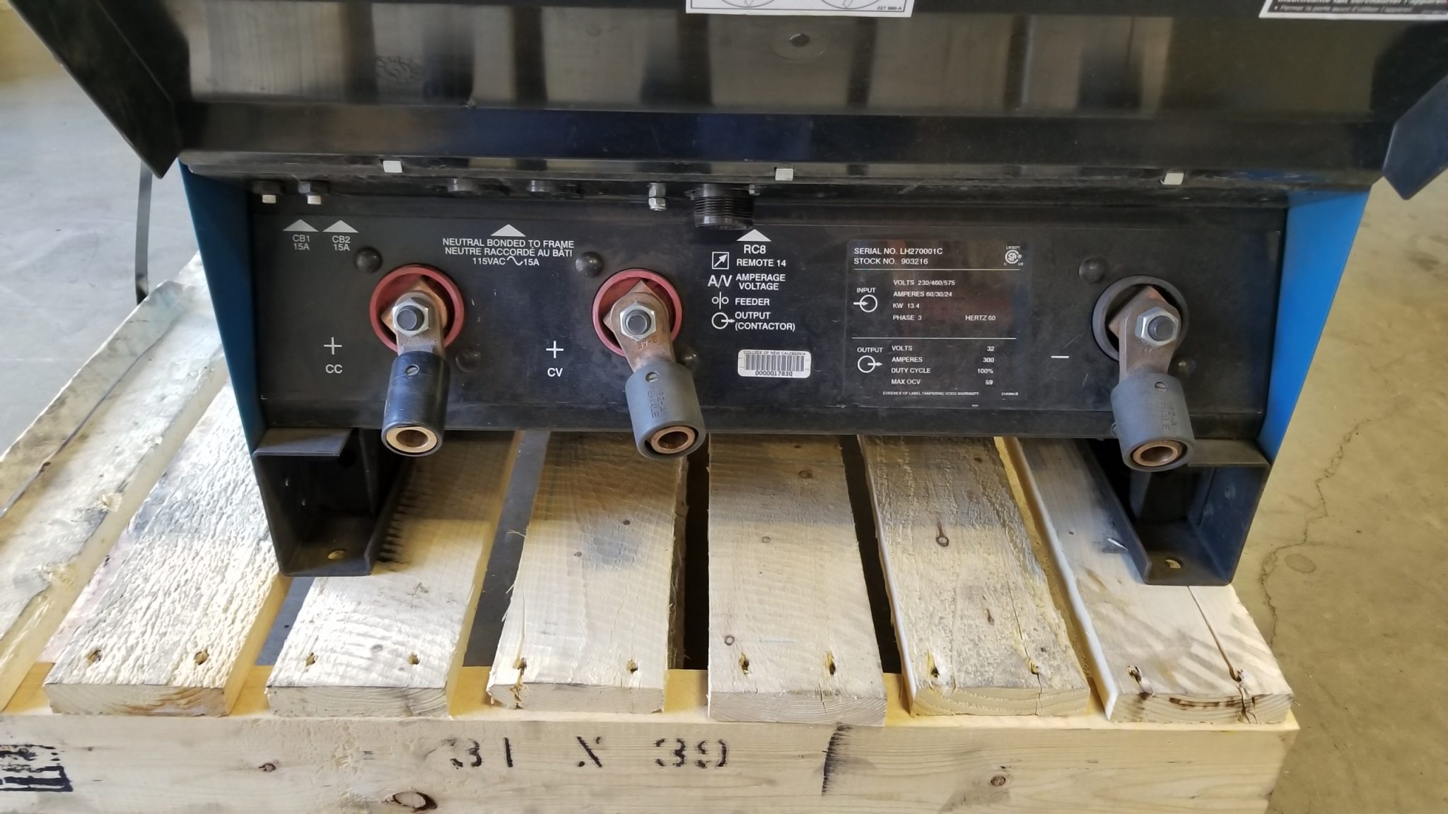Used Miller Dimension 302 CCCV.DC Power Source Coast Machinery Group