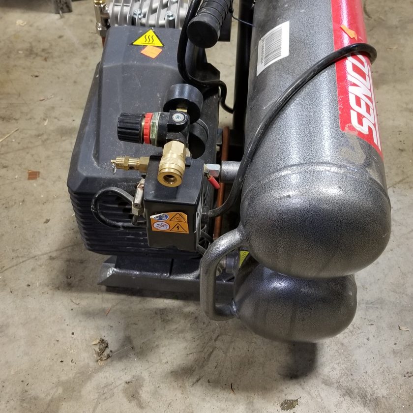 Senco PC1131 2 HP, 4.3 Gallon Twin Tank Air Compressor Coast