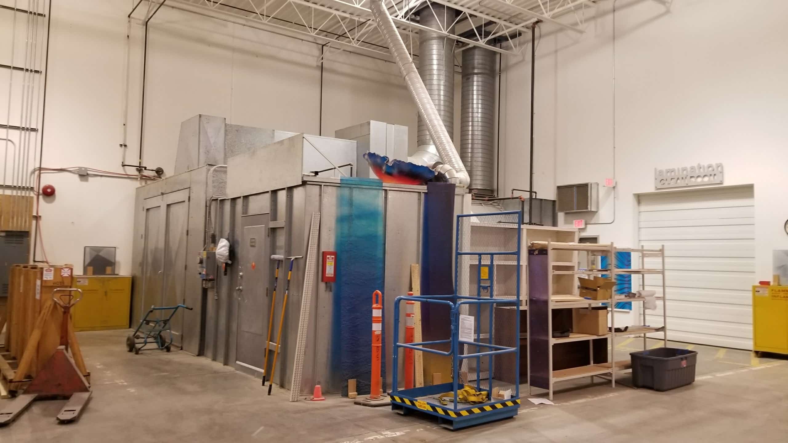 Used AFC Paint Booth c/w Air Make up system Coast Machinery Group