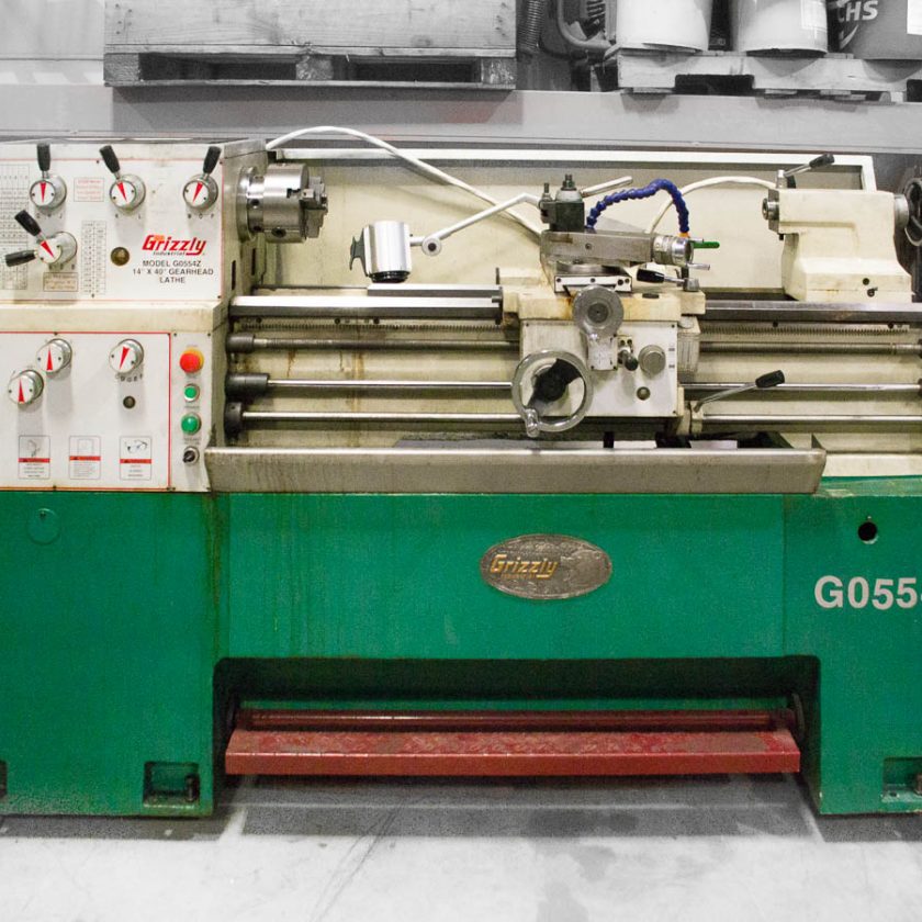 Used Grizzly G0554Z 14"x40" GearHead Floor Lathe Coast Machinery Group