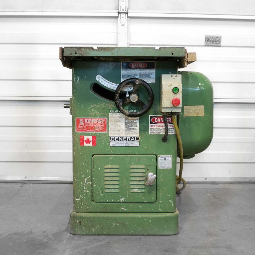 Used General 350 Table Saw Coast Machinery Group