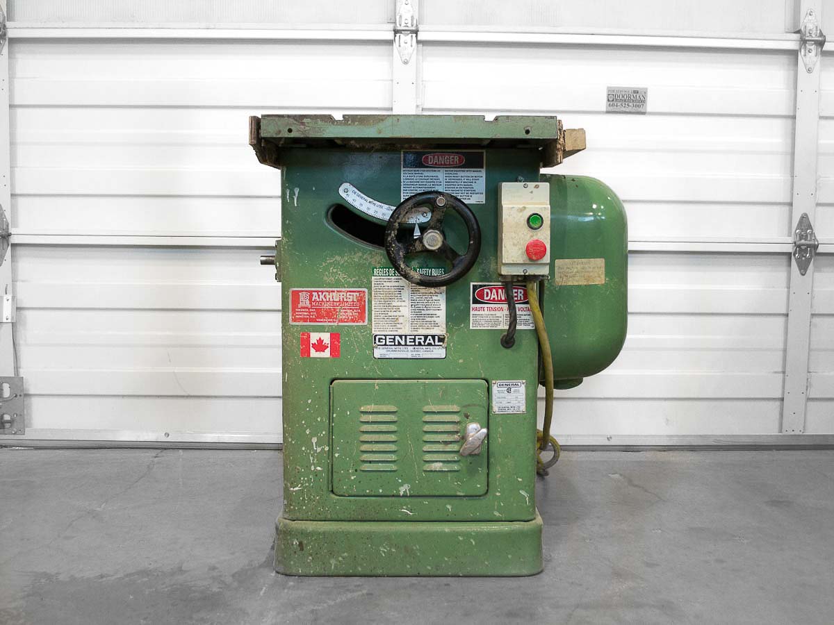 Used General 350 Table Saw Coast Machinery Group