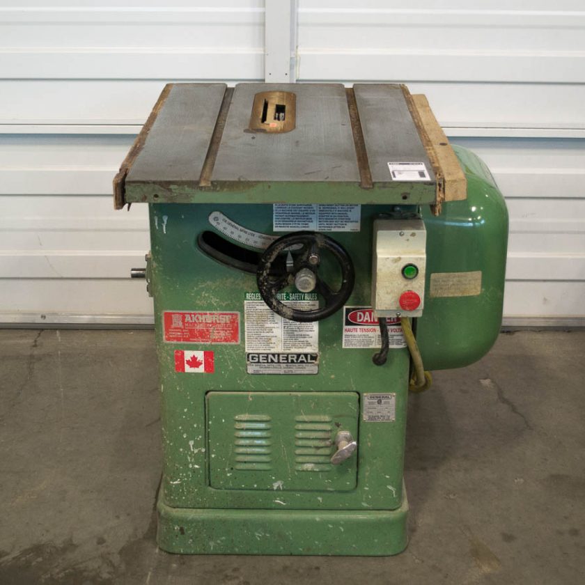 General 350 Table Saw Coast Machinery Group