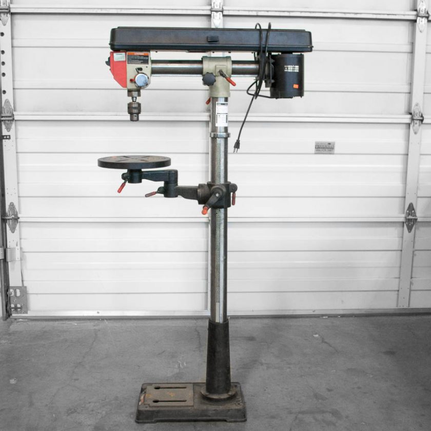 Used Canwood Pro Drill Radial Press with Variable Swing Coast