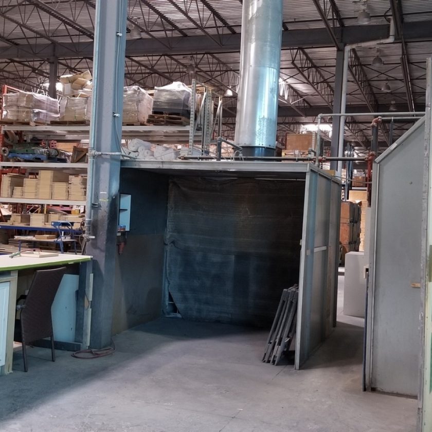 Used Open Face 10' Paint Booth Coast Machinery Group