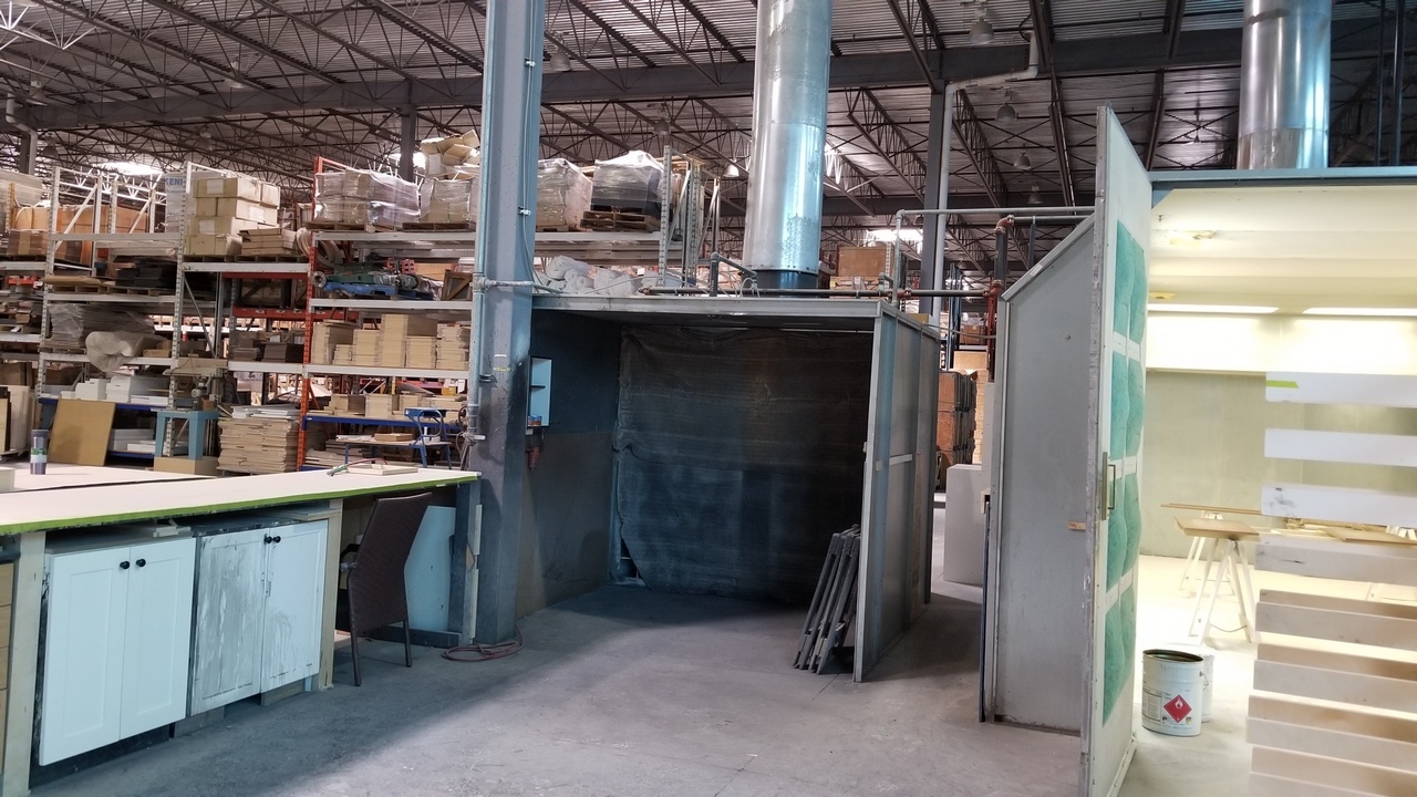 Used Open Face 10' Paint Booth Coast Machinery Group