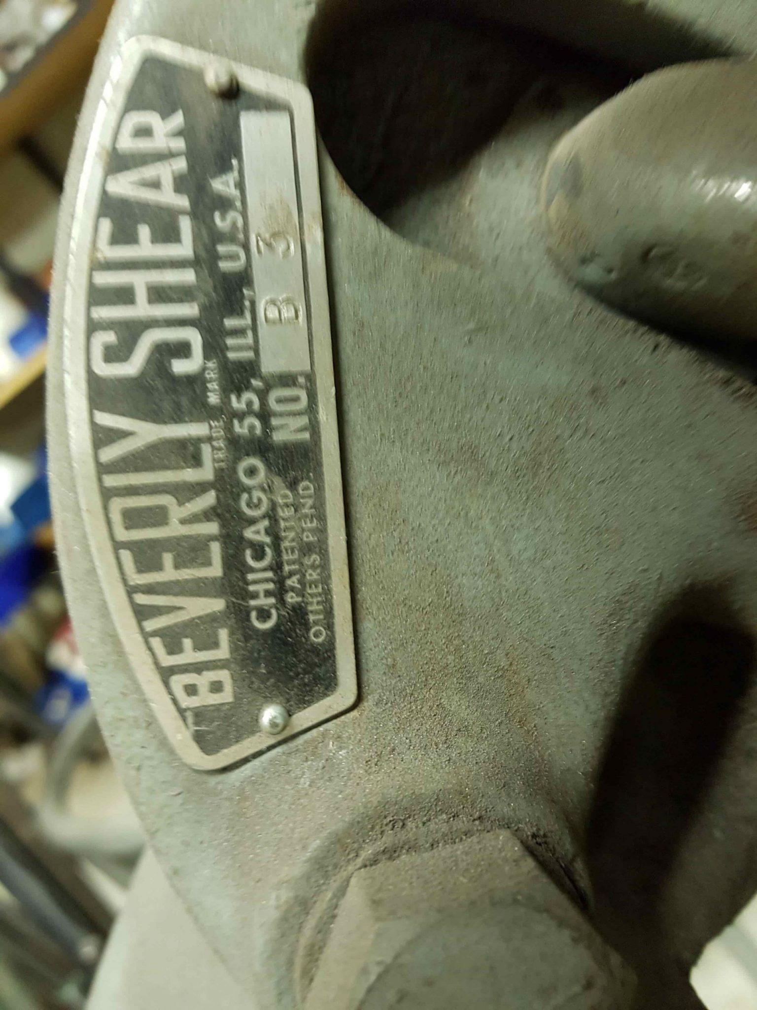 Used Beverly B3 Throatless Shear, 3/16 inch capacity Coast Machinery