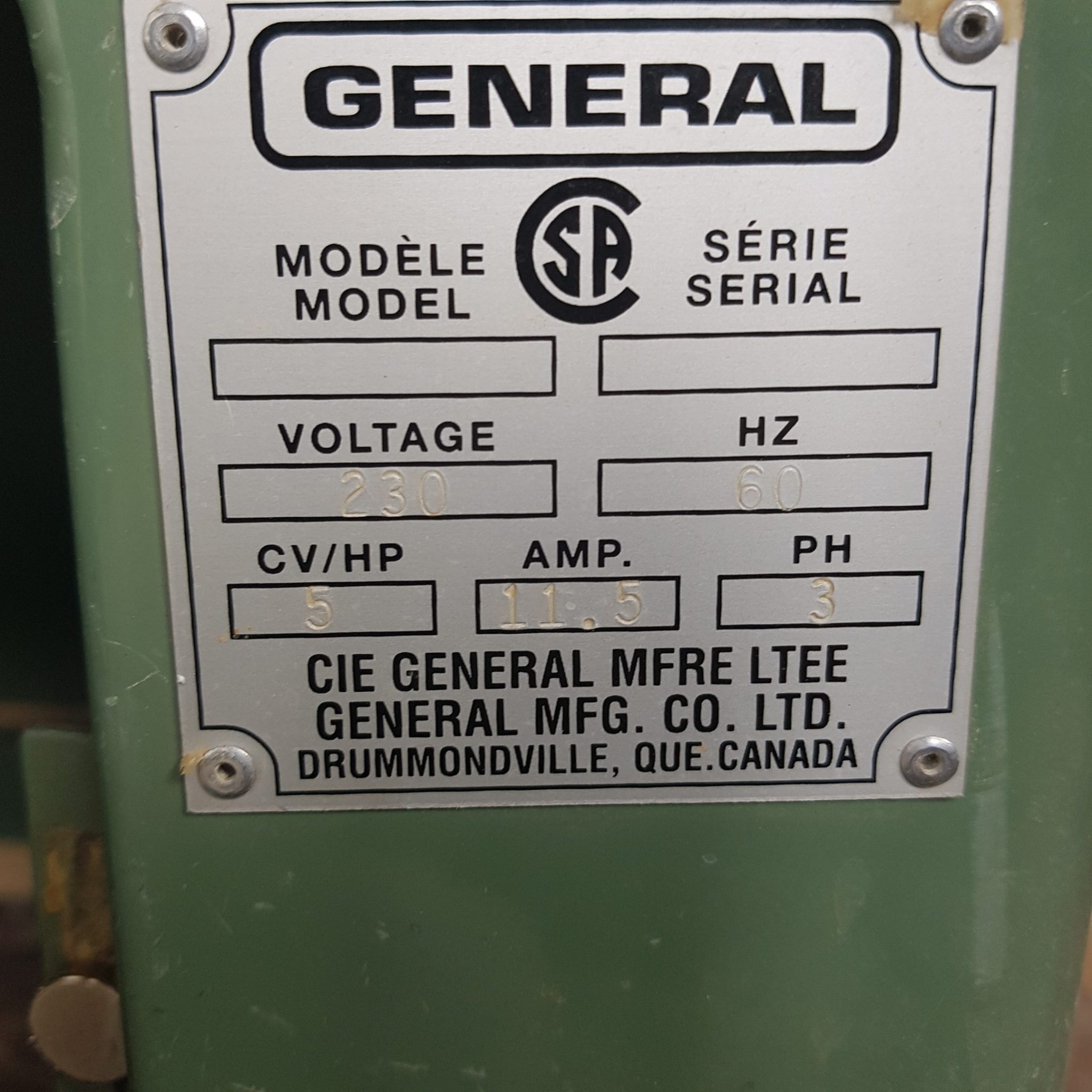 Used General 350 Table Saw Coast Machinery Group