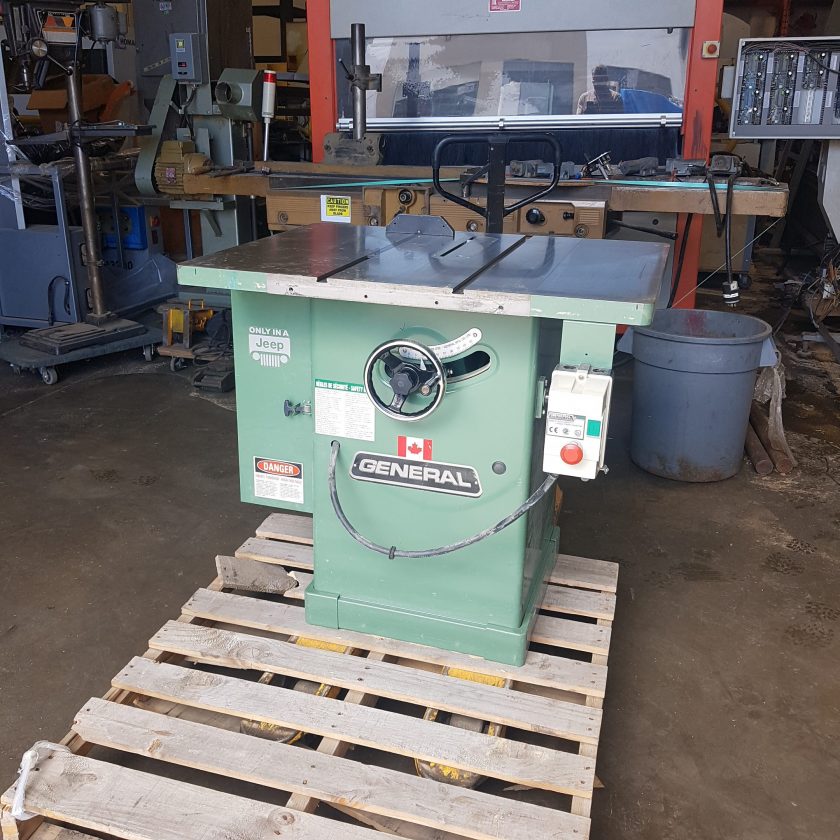 Used General 650 Table Saw Coast Machinery Group