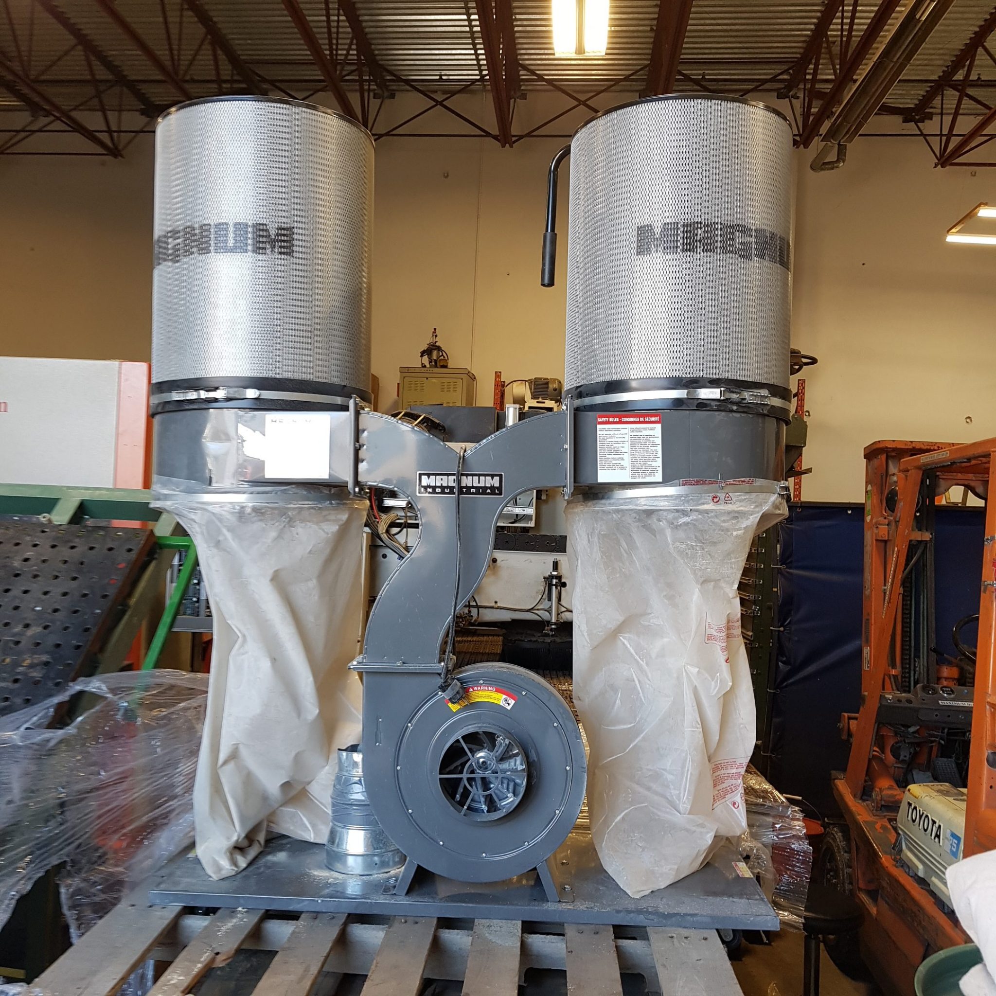 Used Magnum MI 11450 Double Bag Dust Collector Coast Machinery Group