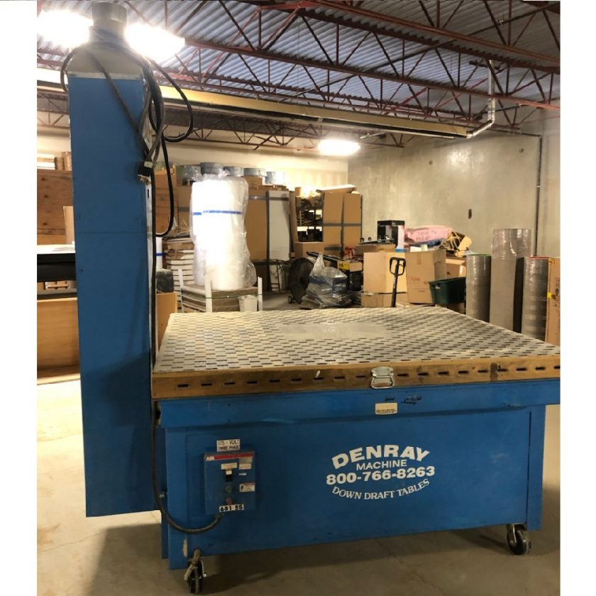 Used Denray Downdraft Table Coast Machinery Group
