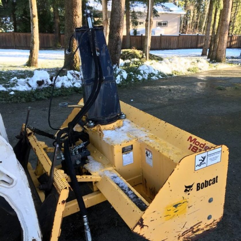 Used Bobcat Ingersoll Rand 1812X61 Snowblower attachment Coast