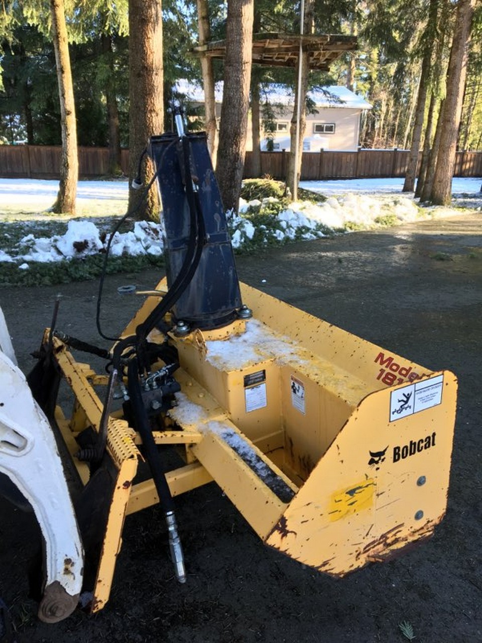 Used Bobcat Ingersoll Rand 1812X61 Snowblower attachment Coast
