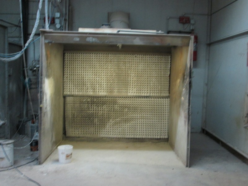 Used Open face Paint booth with Fire Suppression System Coast