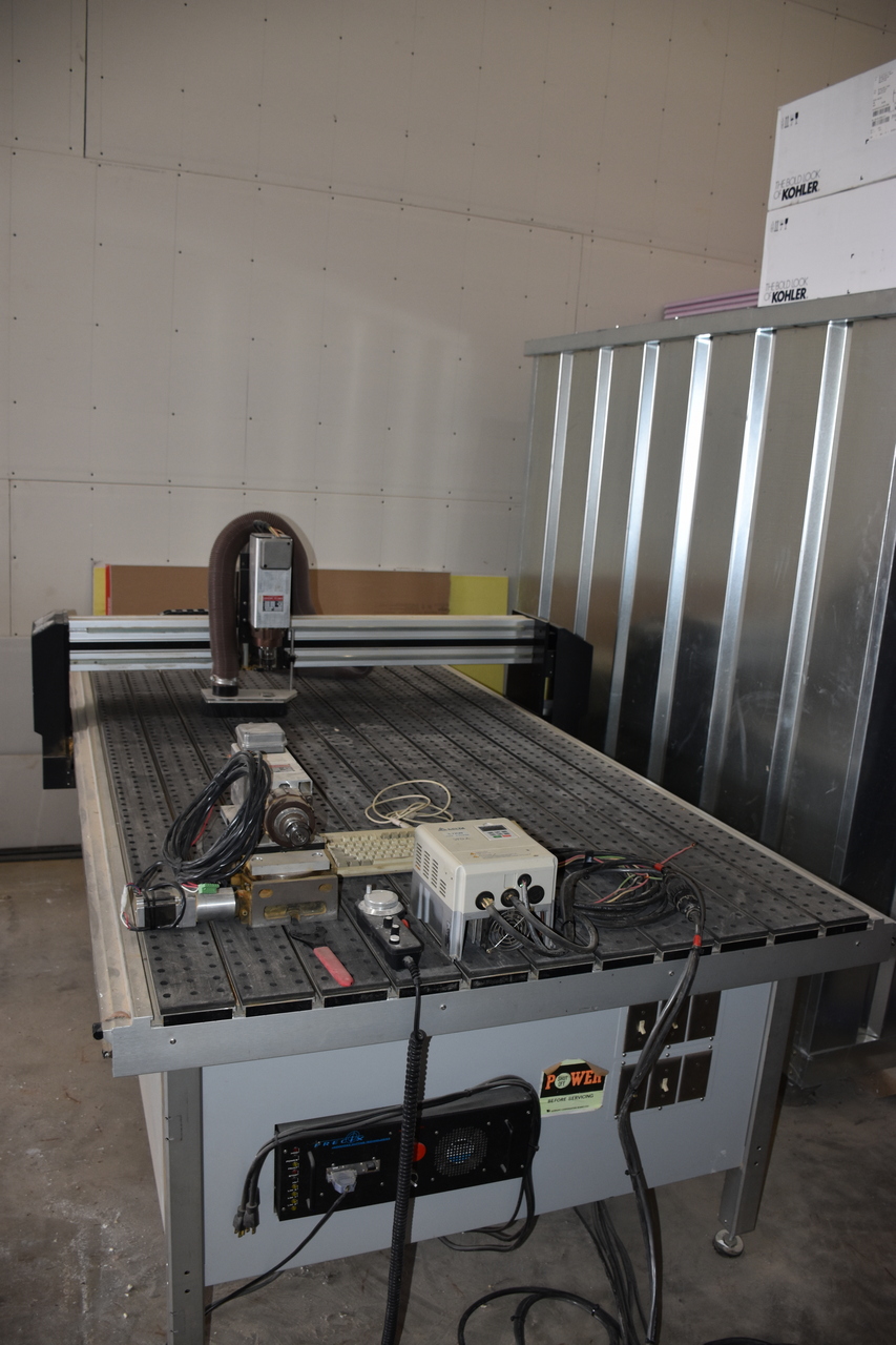 Used Precix 9100 Series CNC router Coast Machinery Group