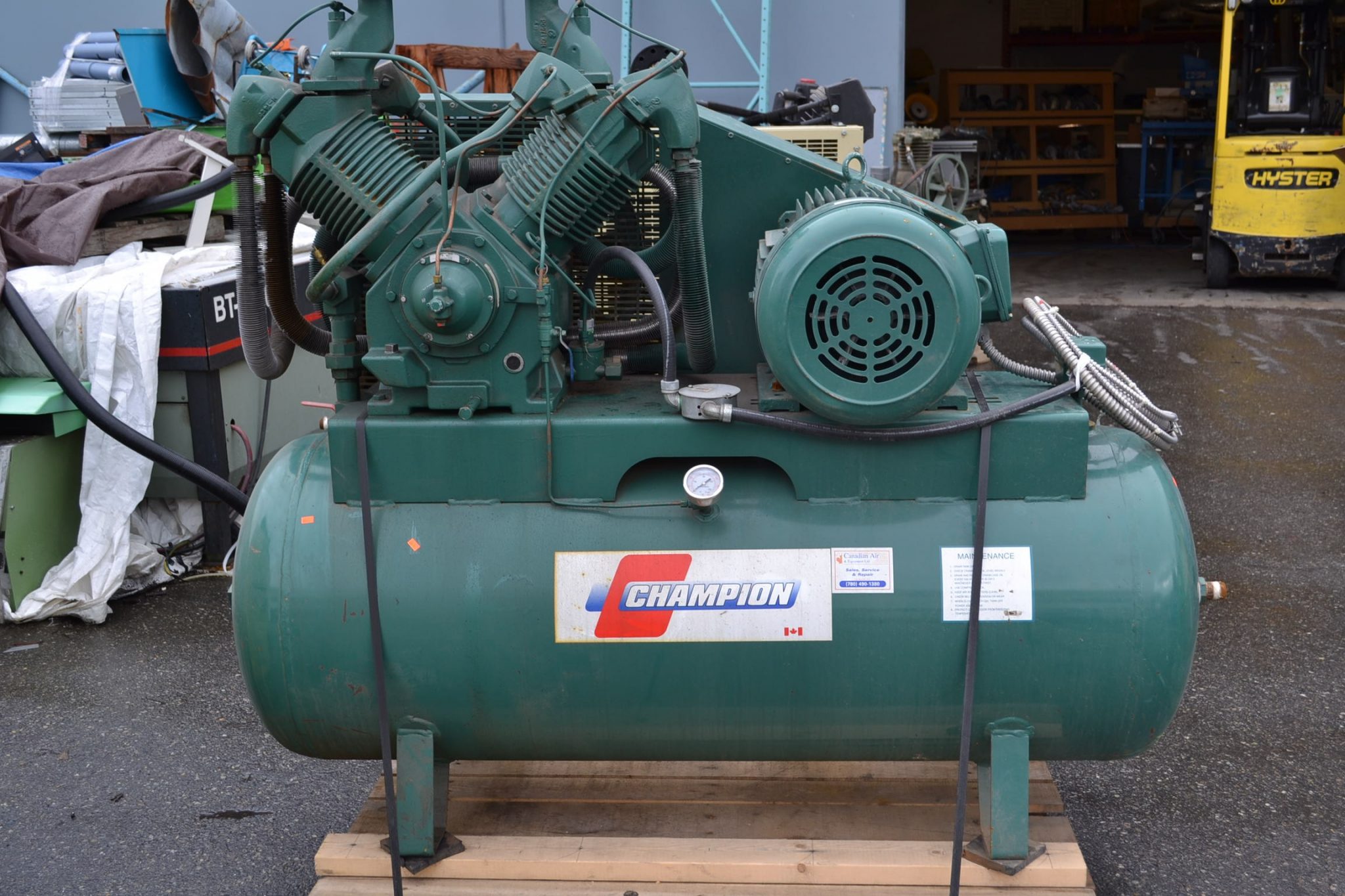 Used Champion 25HP 2Stage 120Gal Air Compressor Coast Machinery Group