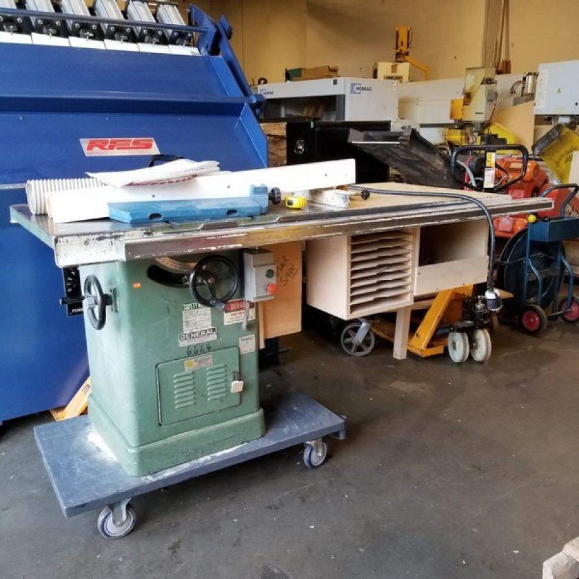 Used General 350 Table Saw w/ Fence Coast Machinery Group
