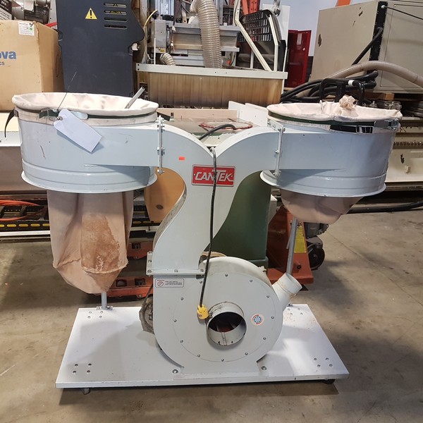 Used Cantek UFO102B Dual Bag Portable Dust Collector Coast Machinery