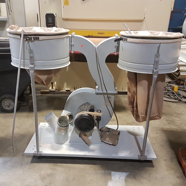 Used Cantek UFO102B Dual Bag Portable Dust Collector Coast Machinery
