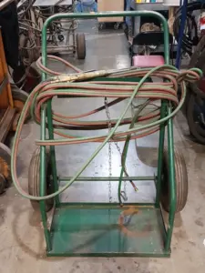 Victor Cutting Torch Head acy/oxy  with cart and hoses