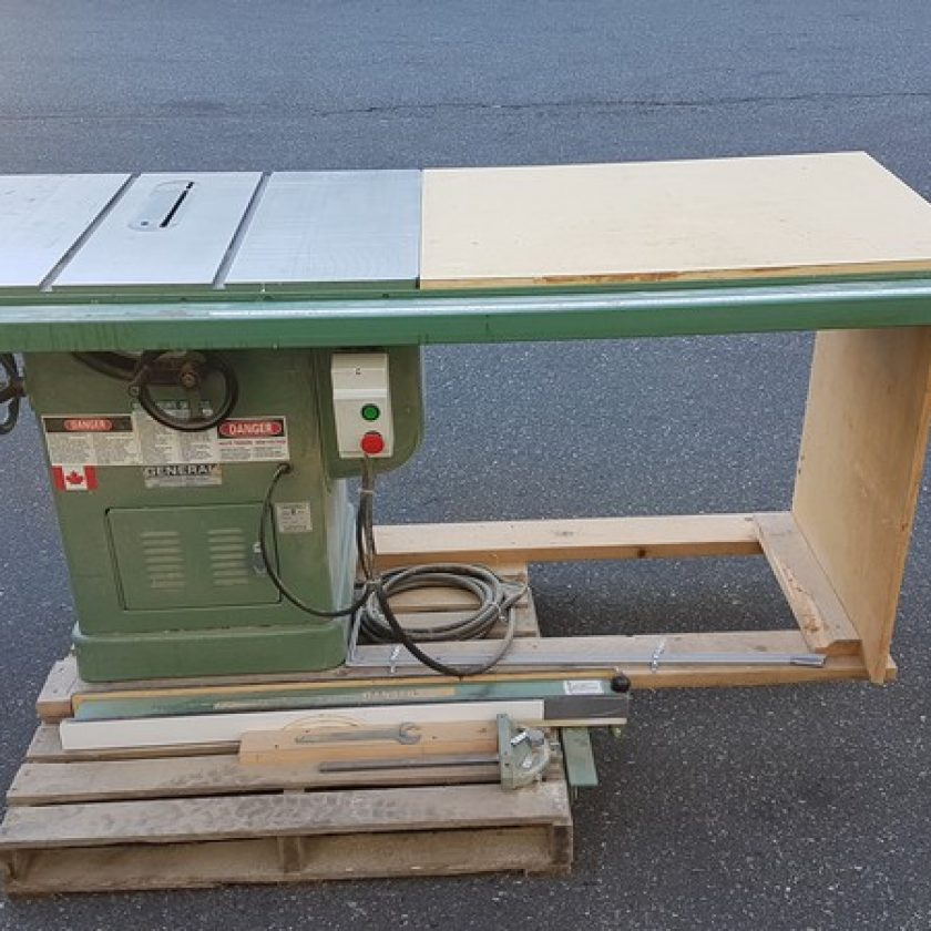 General 350 10″ Table Saw Coast Machinery Group