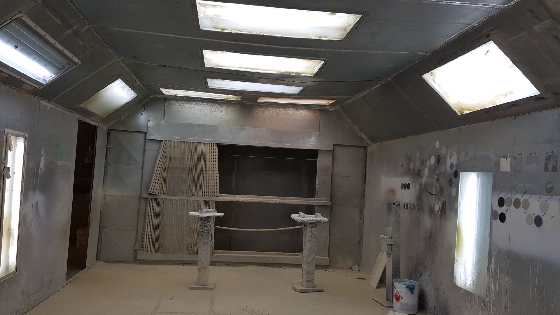 Used Paint Booth Closed c/w fire suppression system Coast Machinery Group