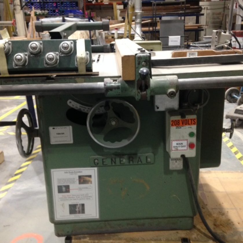 Used General 550 Table Saw Coast Machinery Group