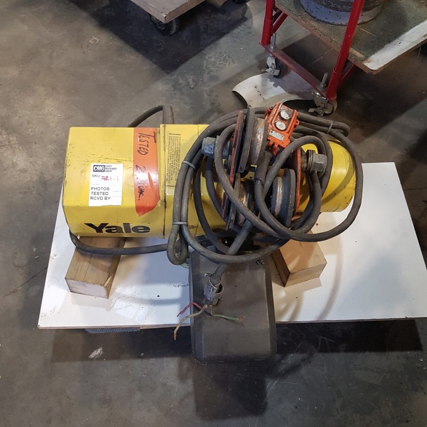 Used Yale 1 Ton Electric Hoist Coast Machinery Group