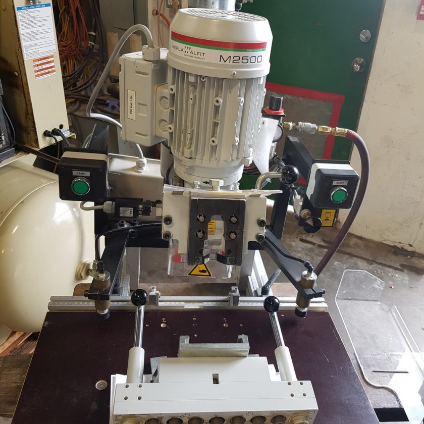 Used Meplamat 2500 Hinge Boring Machines W/Line Boring Attachment