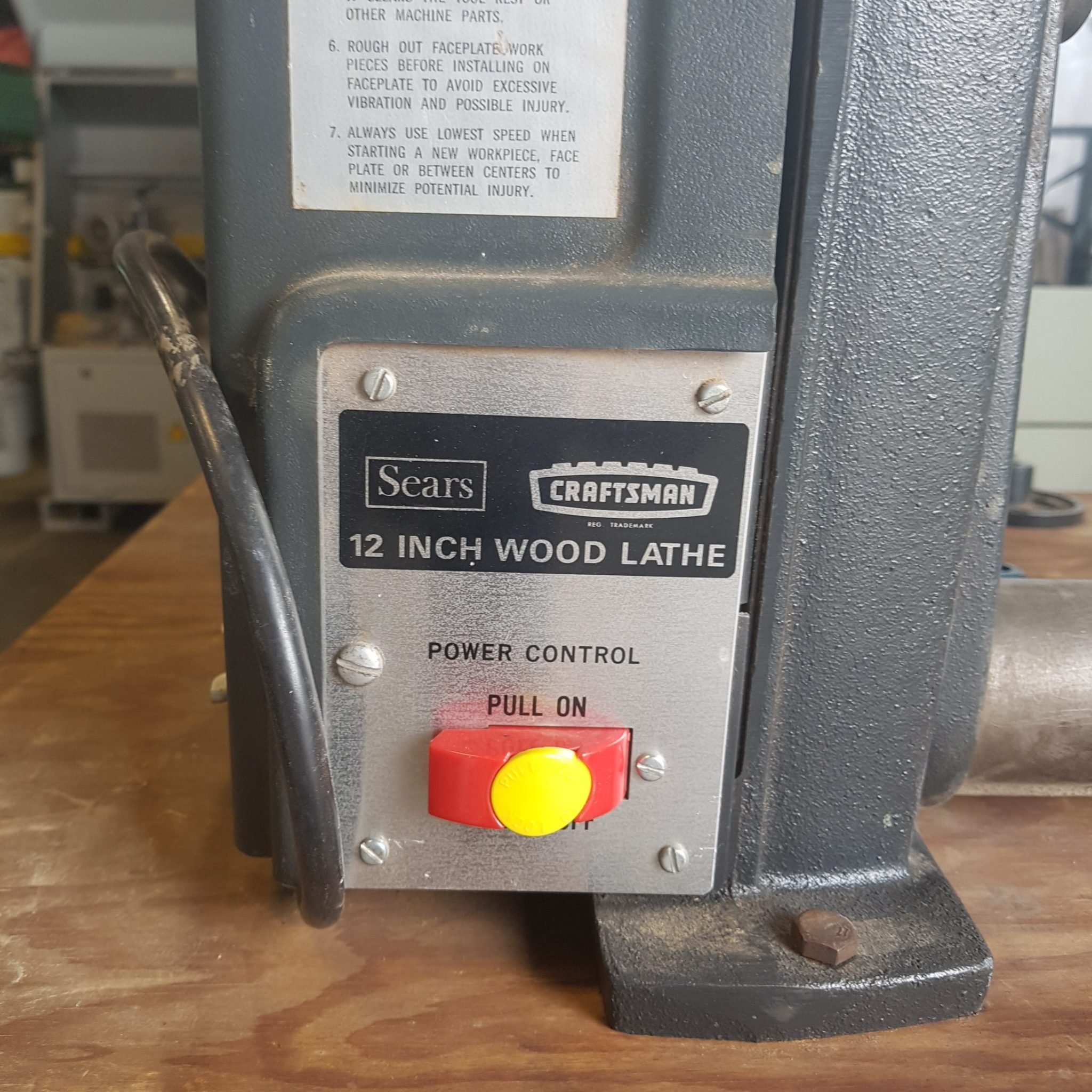 Used Craftsman J754 Wood Lathe Coast Machinery Group