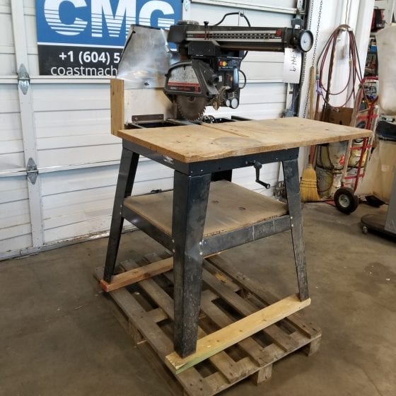 Used Craftsman Radial Arm Saw Coast Machinery Group
