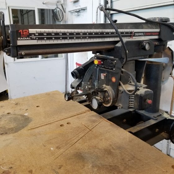 Used Craftsman Radial Arm Saw Coast Machinery Group