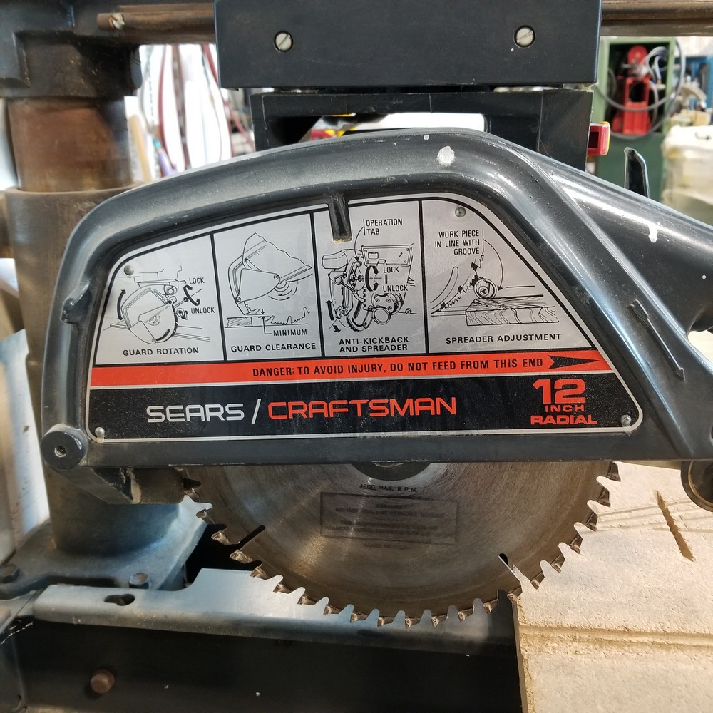 Used Craftsman Radial Arm Saw Coast Machinery Group