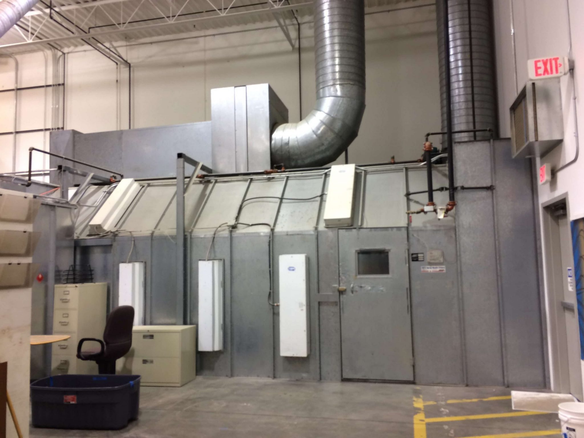 Used AFC Paint Booth c/w Air Make up system Coast Machinery Group