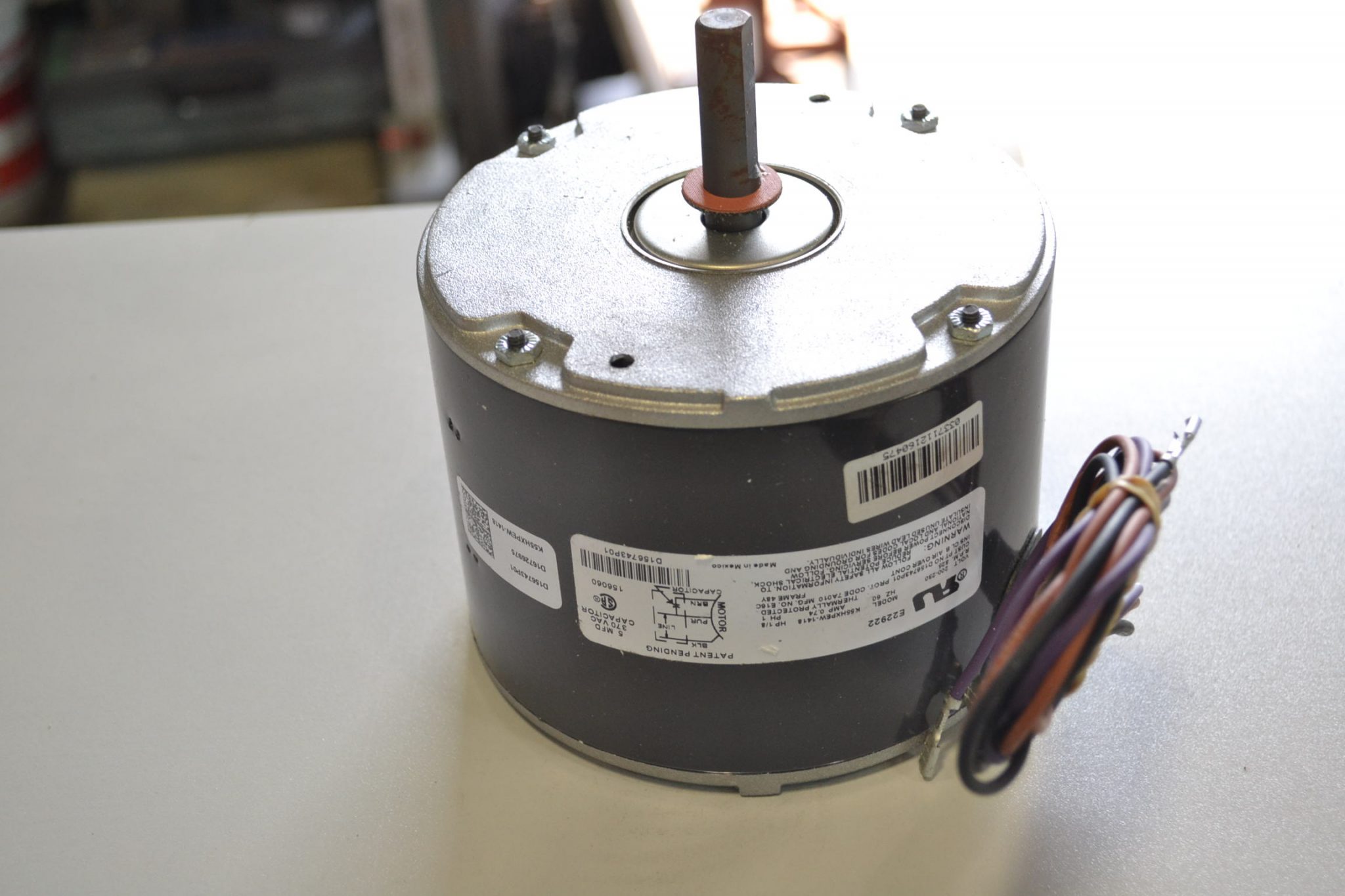 Used EMERSON K55HXPEW-1418 Condenser Fan Motor 1/8HP – Coast Machinery ...