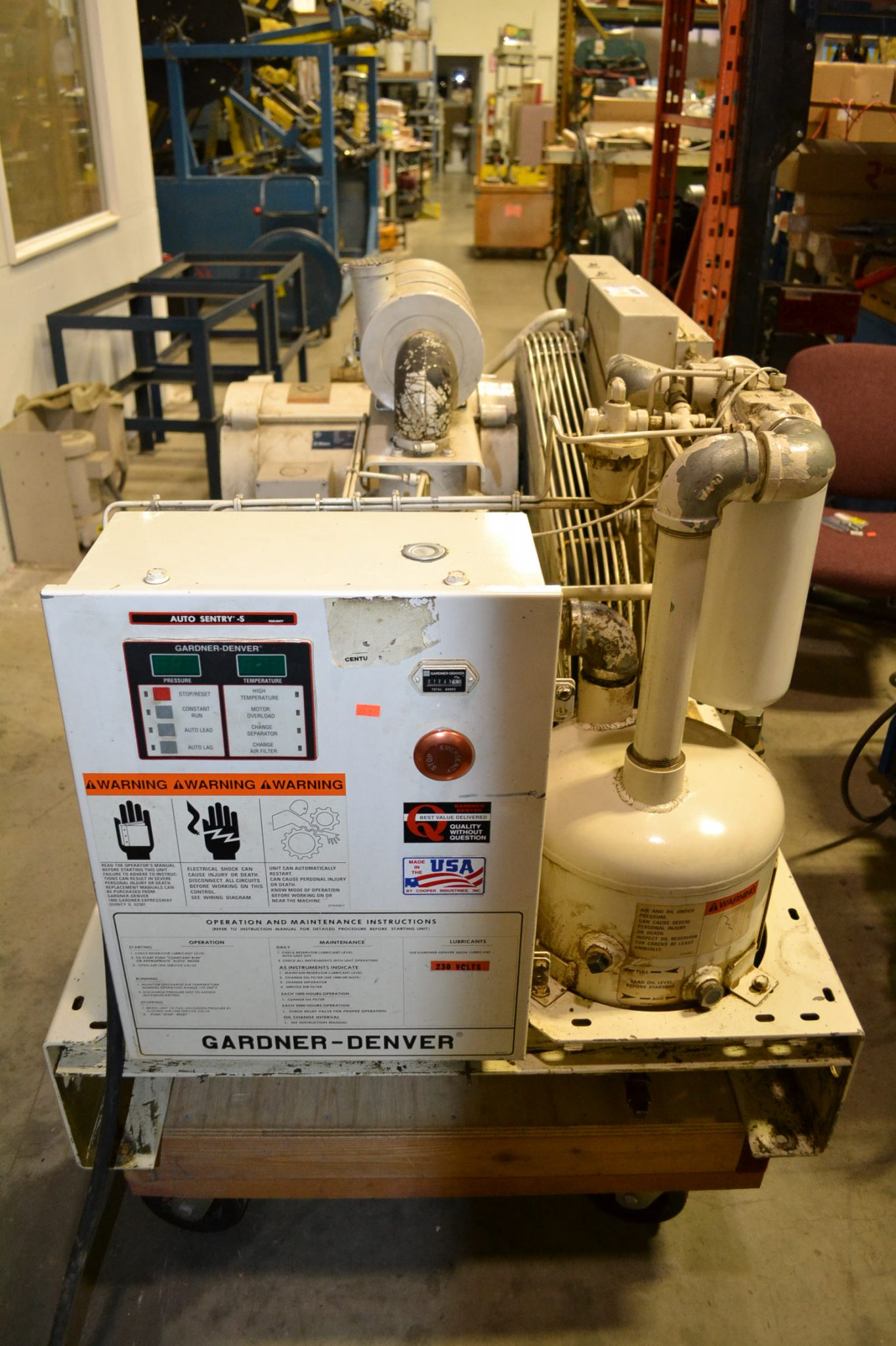 Used Gardner Denver EBE QGD 30HP Rotary Screw Air Compressor Coast