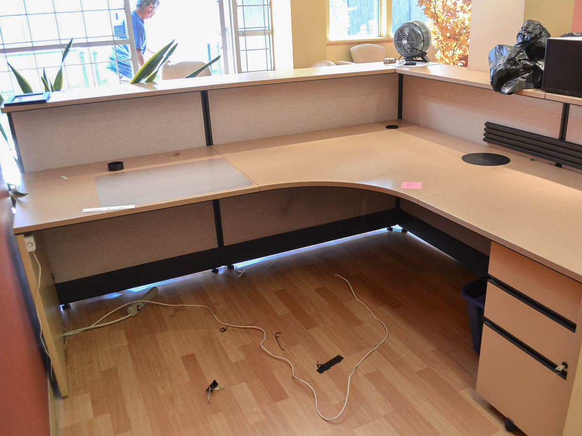 Used LShape Reception Desk Coast Machinery Group