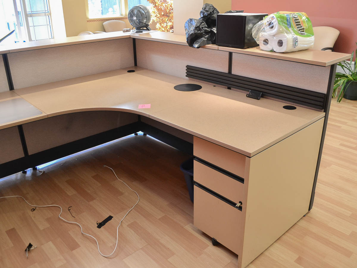 Used LShape Reception Desk Coast Machinery Group