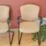 Fabric 2-Leg Chair with Arms