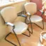 Fabric 2-Leg Chair with Arms